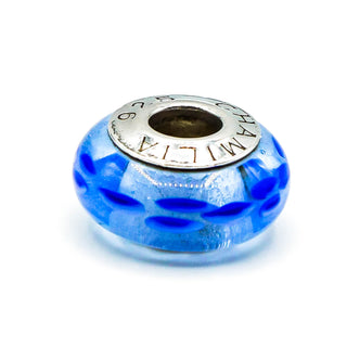 CHAMILIA Blue Murano Glass Charm Sterling Silver Charm