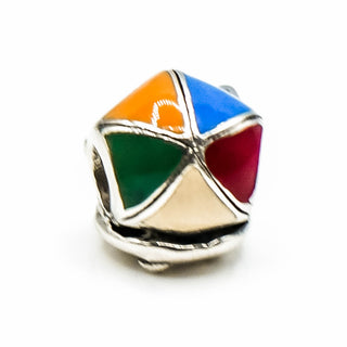CHAMILIA Beach Day Sterling Silver Charm With Enamel Umbrella