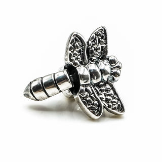 Vintage Designer Dragonfly Sterling Silver Charm With Moving Tail