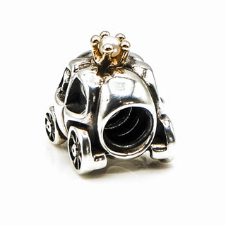 PANDORA Royal Carriage Sterling Silver Charm With 14K Gold & White Pearl
