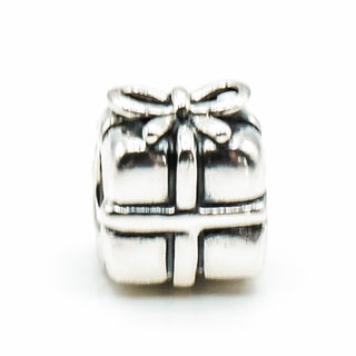 PANDORA Present With Bow Sterling Silver Gift Charm