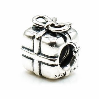 PANDORA Present With Bow Sterling Silver Gift Charm