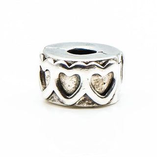 PANDORA Row of Hearts Clip Sterling Silver Row of Hearts Clip - 791978