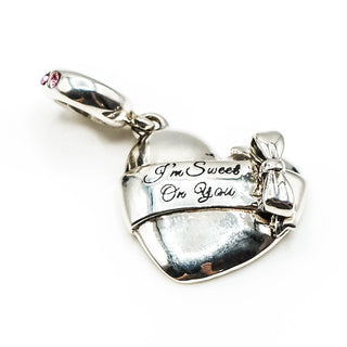 Chamilia Box of Chocolates Sterling Silver Heart Charm With Swarovski Crystals