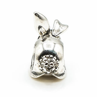 CHAMILIA Floppy Sterling Silver Charm With Light Rose Swarovski Crystal