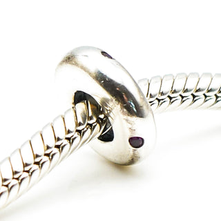 CHAMILIA Uptown Fuchsia Sterling Silver Spacer Charm
