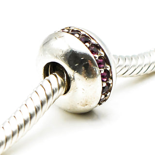 CHAMILIA Sterling Silver & Amethyst Wink Charm