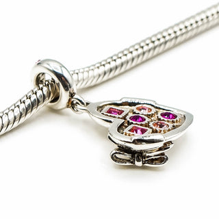 Chamilia Box of Chocolates Sterling Silver Heart Charm With Swarovski Crystals