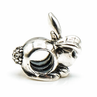 CHAMILIA Floppy Sterling Silver Charm With Light Rose Swarovski Crystal
