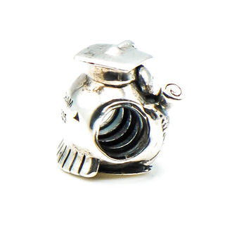 CHAMILIA Graduation Owl Sterling Silver Charm