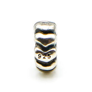 Kay Jewelers CHARMED MEMORIES Sterling Silver Hearts Spacer Charm