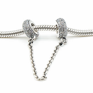 PANDORA Pave Inspiration Sterling Silver CZ Safety Chain
