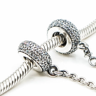 PANDORA Pave Inspiration Sterling Silver CZ Safety Chain