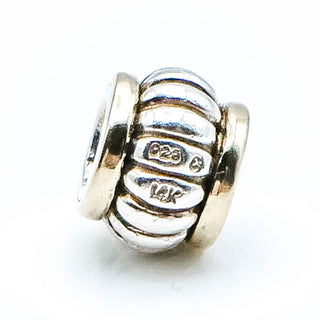 CHAMILIA Gold Edges Sterling Silver Charm With 14K Gold
