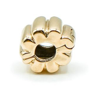 PANDORA 14K Gold Ribbed Clip