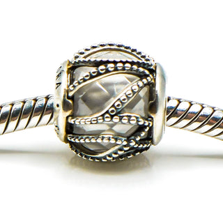 PANDORA Intertwining Radiance Sterling Silver Charm With Clear Zirconia