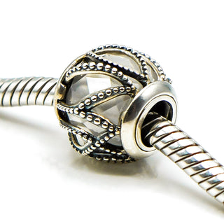 PANDORA Intertwining Radiance Sterling Silver Charm With Clear Zirconia