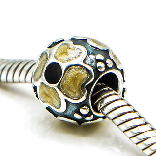 PANDORA Yellow Daisy Sterling Silver Flower Charm With Yellow Enamel