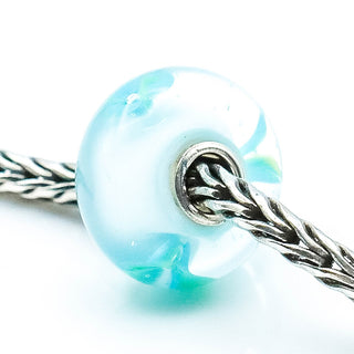 TROLLBEADS Ice Blue Flower Bead Sterling Silver Charm