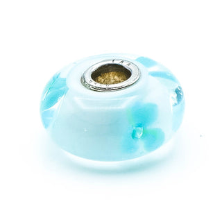 TROLLBEADS Ice Blue Flower Bead Sterling Silver Charm