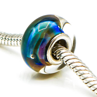 CHAMILIA 24K Gold Collection Marine Gold Murano Glass Bead