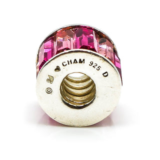 CHAMILIA The Swarovski Collection Pink Baguette Sterling Silver Charm