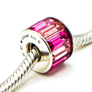 CHAMILIA The Swarovski Collection Pink Baguette Sterling Silver Charm