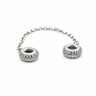 PANDORA Pave Inspiration Sterling Silver CZ Safety Chain