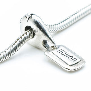 CHAMILIA Honor Military Tag Sterling Silver Charm