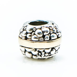 CHAMILIA Charm Dots and Lines Mixed Silver 14K Bead