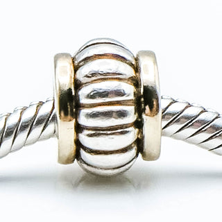 CHAMILIA Gold Edges Sterling Silver Charm With 14K Gold