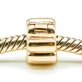 PANDORA 14K Gold Ribbed Clip