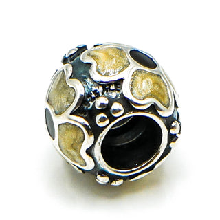 PANDORA Yellow Daisy Sterling Silver Flower Charm With Yellow Enamel