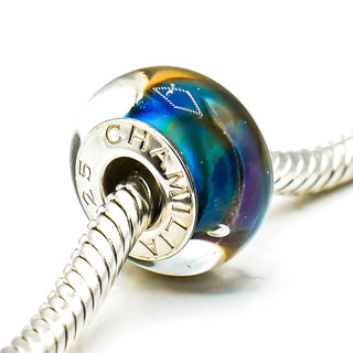 CHAMILIA 24K Gold Collection Marine Gold Murano Glass Bead