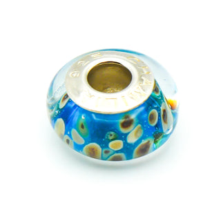 CHAMILIA Aqua Reef Murano Glass Charm With Sterling Silver Core