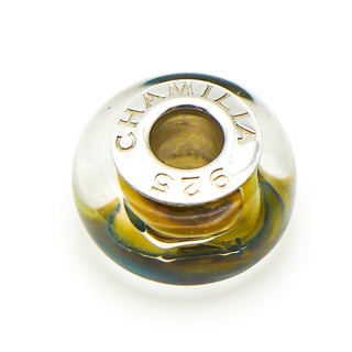 CHAMILIA 24K Gold Collection Royal Gold Murano Glass Charm With Sterling Silver Core