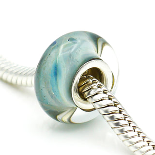 CHAMILIA Hues of Blue Murano Glass Charm With Sterling Silver Core