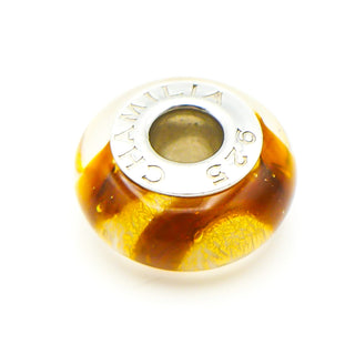 CHAMILIA Earth Murano Glass Charm With Sterling Silver Core