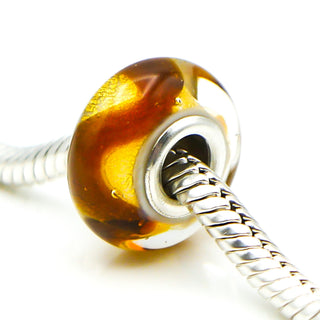 CHAMILIA Earth Murano Glass Charm With Sterling Silver Core