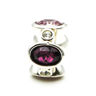CHAMILIA Majestic Ovals Purple Swarovski Sterling Silver Charm