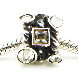 CHAMILIA Marquise Clear Swarovski Crystal Sterling Silver Charm
