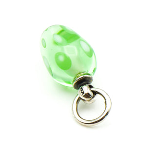 TROLLBEADS Festive Light Green Dot Tassel Bead Sterling Silver Charm