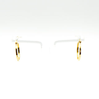 14K Yellow Gold Hoop Earrings