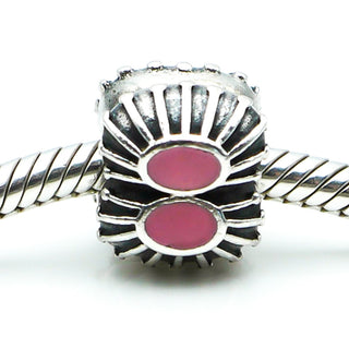 PANDORA Pink Enamel One Of A Kind Sterling Silver Clip Charm With Pink Enamel