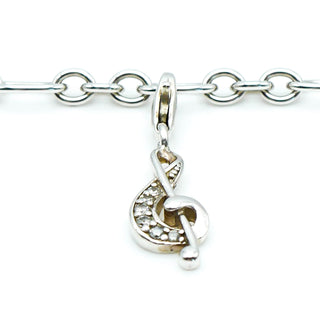 THOMAS SABO Treble Clef Sparkly Sterling Silver Charm