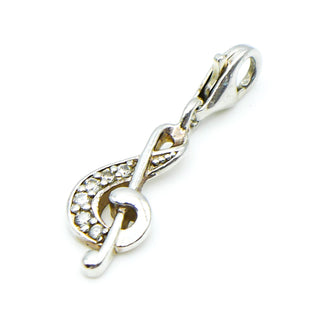 THOMAS SABO Treble Clef Sparkly Sterling Silver Charm