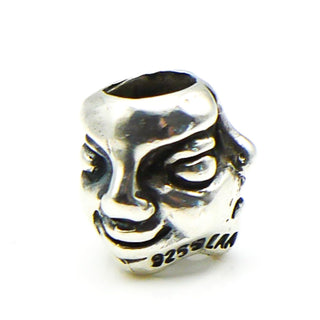 TROLLBEADS RARE Masks Bead Sterling Silver Charm