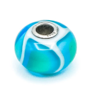 TROLLBEADS Rare One of A Kind Unique Armadillo Glass Bead Sterling Silver Charm