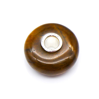 TROLLBEADS Tiger Eye Gemstone Bead Sterling Silver Core Charm