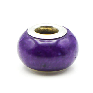 GEMS ON VOGUE Purple Quartz Bead With Sterling Silver Core